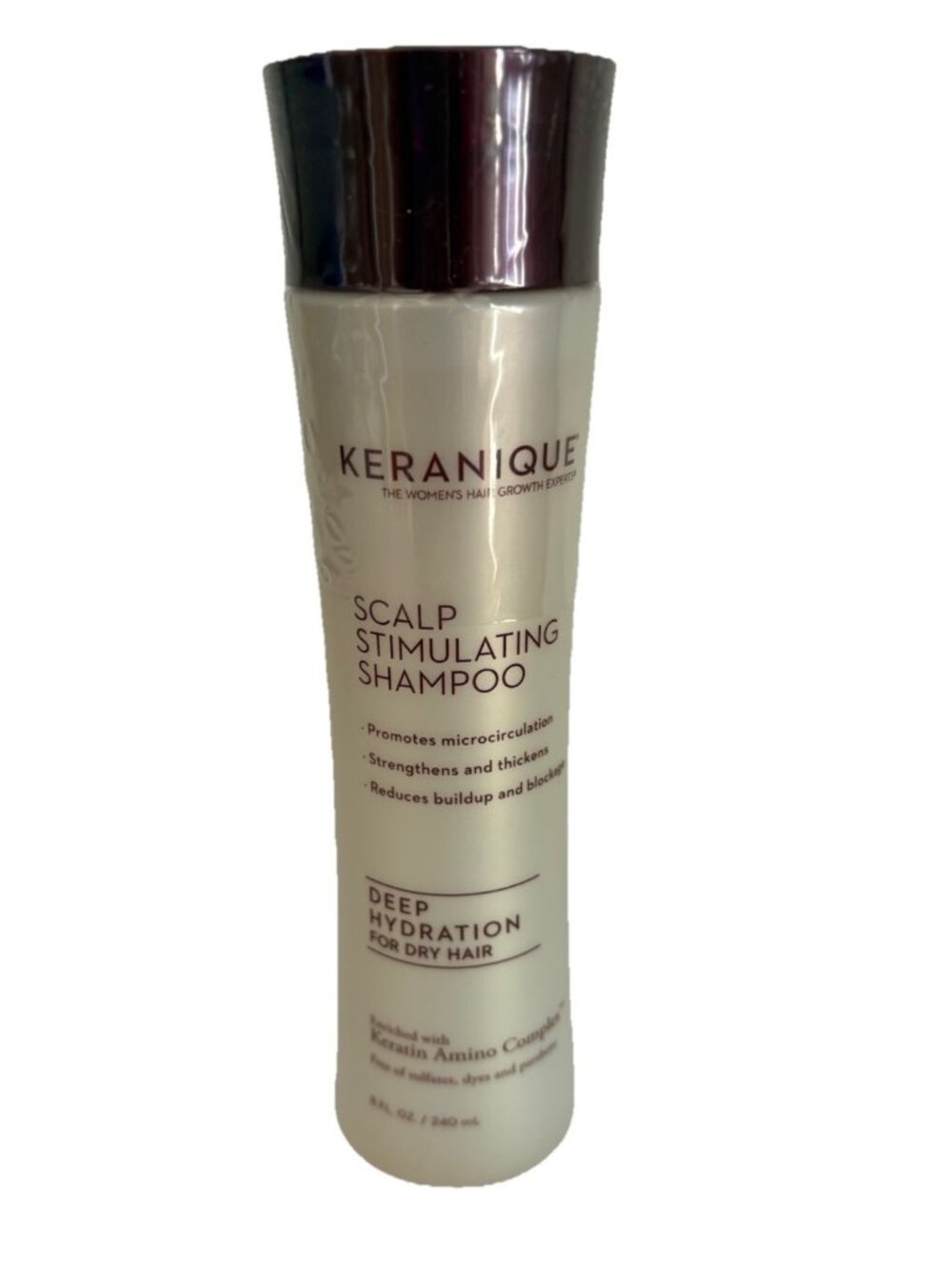 *Keranique Scalp Stimulating Shampoo Deep Hydration 8oz New Sealed